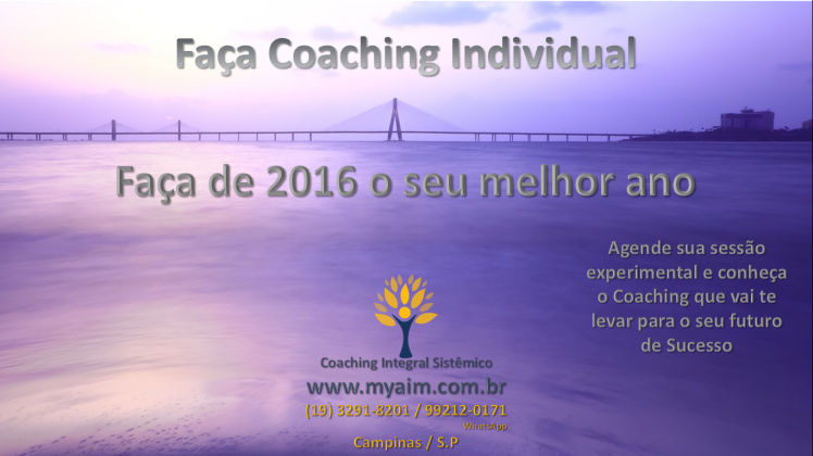 coaching Individual para 2016 - seu futuro Hoje